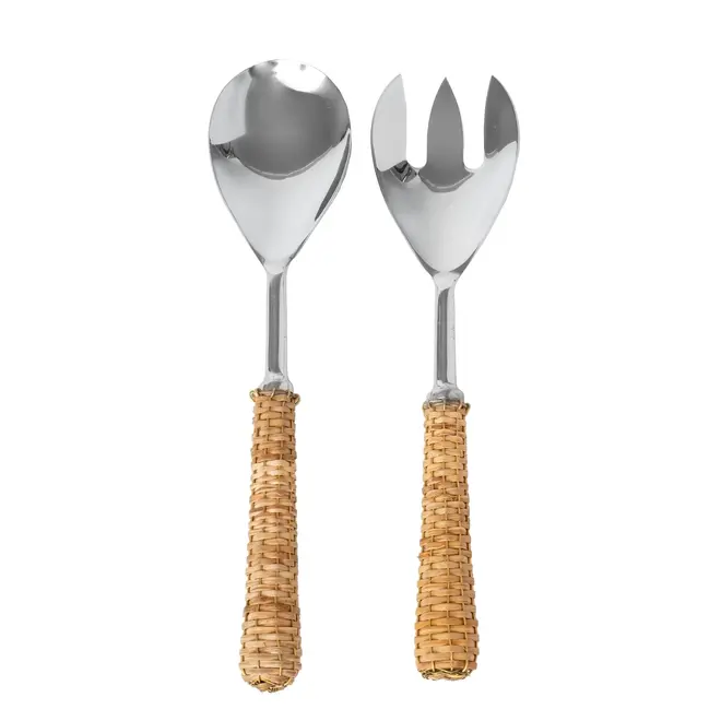 Basketweave Salad Server Set