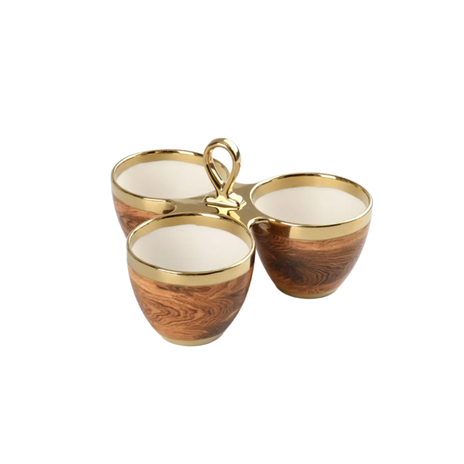 Three Part Serving Bowl