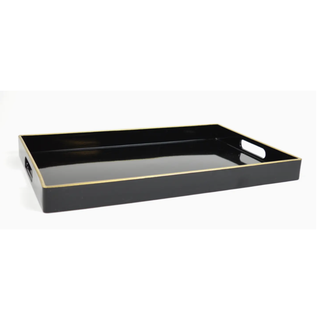 Black Rectangular Tray