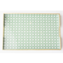 Green Cane Rectangular Tray