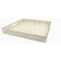 Natural Square Leopard Tray