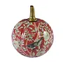 Rusty Red Chinoiserie Pumpkin - Medium