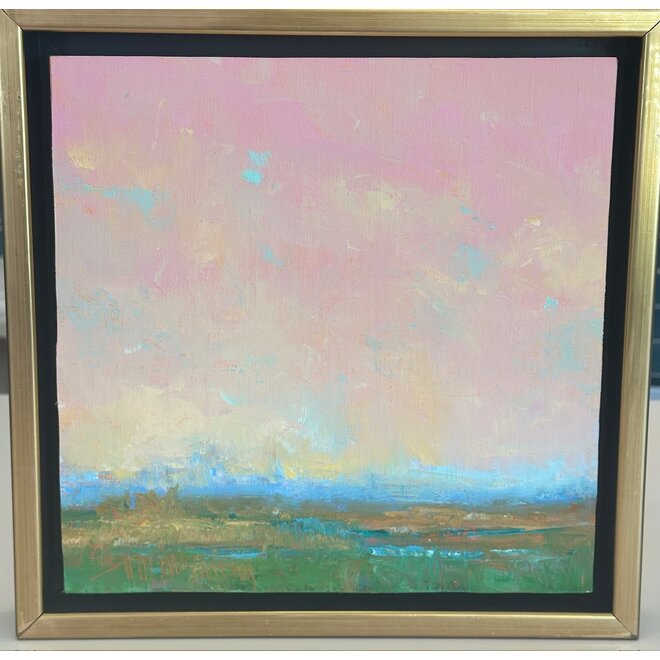 "Marsh in Pink Sky" Oil on Canvas by William McCarthy