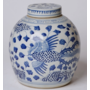 Blue & White Porcelain Phoenix Jar