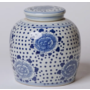Blue & White Porcelain Spotted Peony Jar