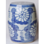 Blue & White Porcelain Floral Garden Stool