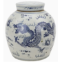 Mid Size Dragon Flat Top Jar