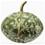 Extra Small Moss Green Tole Pumpkin