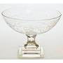 Large Clear Greek Key Bowl