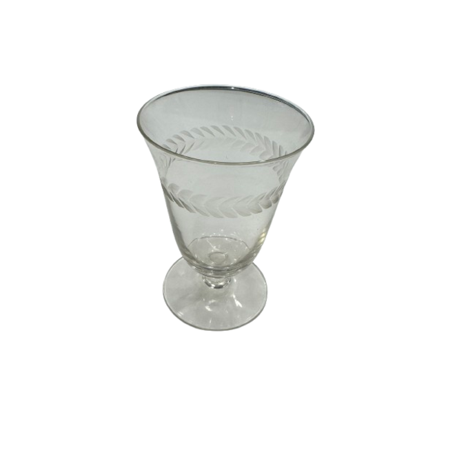 Set of 6 Etched Juice Glasses