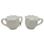 Vintage Fenton Hobnail Cream and Sugar Set