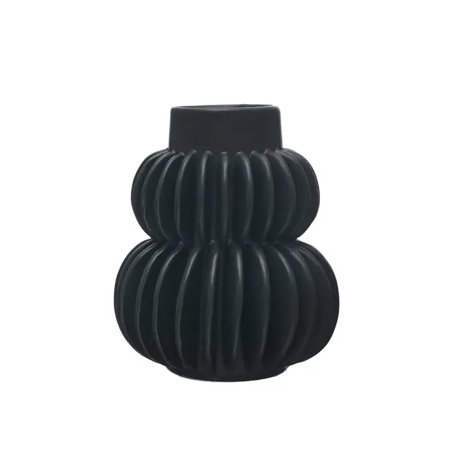Round and Pleated Vase