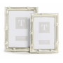 Small Silver Faux Bamboo Frame