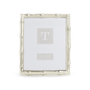 Large Silver Faux Bamboo Frame