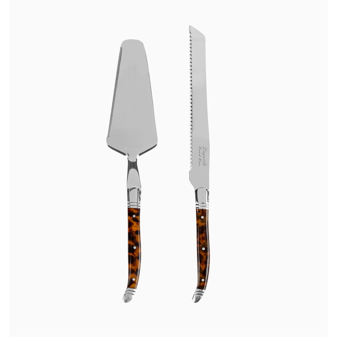 Connoisseur Laguiole Tortoise Shell Cake & Pie Server Set