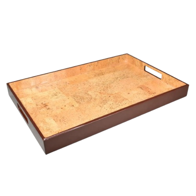 Cork with Coffee Brown Breakfast Tray