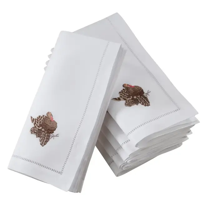 Embroidered Turkey Napkin