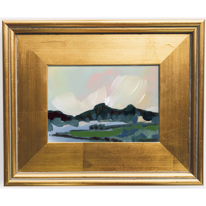 Ipswich River Painting Framed in Gold