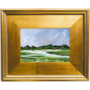Tidal Marsh Painting in Gold Frame