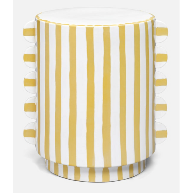 Betsy Stool in White and Lemon