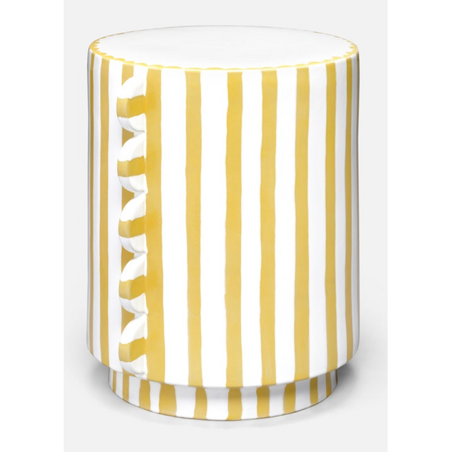 Betsy Stool in White and Lemon