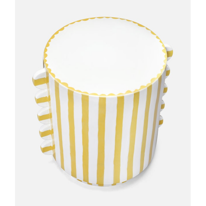 Betsy Stool in White and Lemon