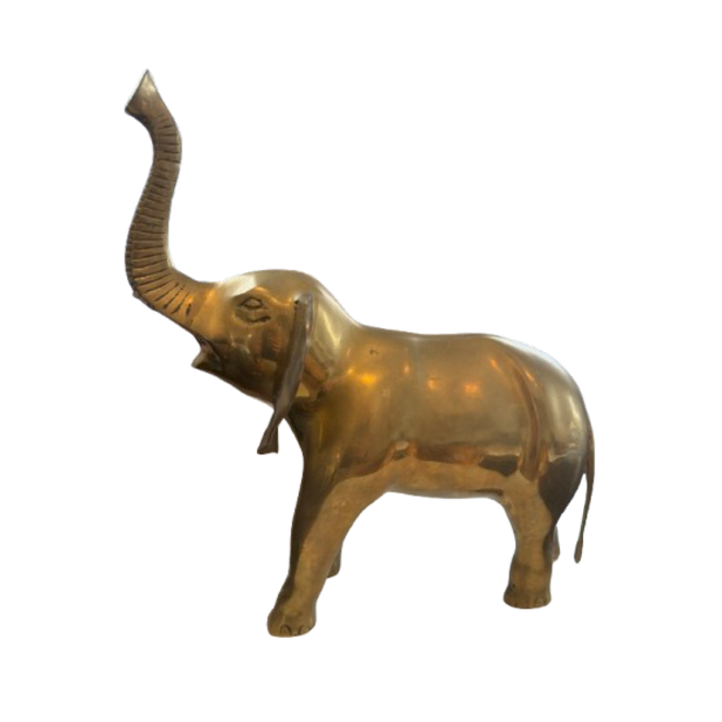 Large Brass Elephant