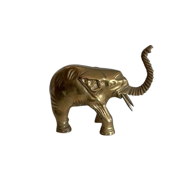 Vintage Mini Brass Elephant