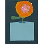 Geometric Vessel with Flower on Canvas
