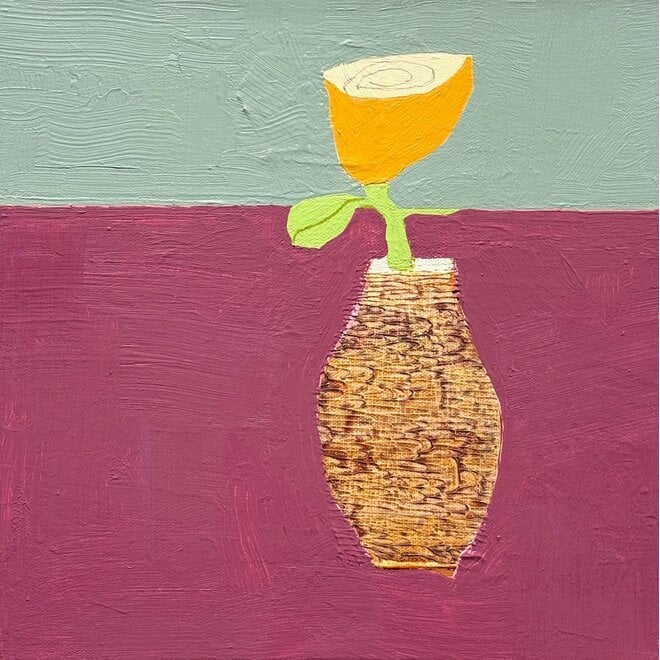 Still Life with Yellow Orange Flower