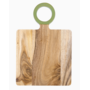 Green Enamel Handle Wood Board