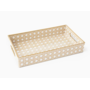 Tan Cane Vanity Tray