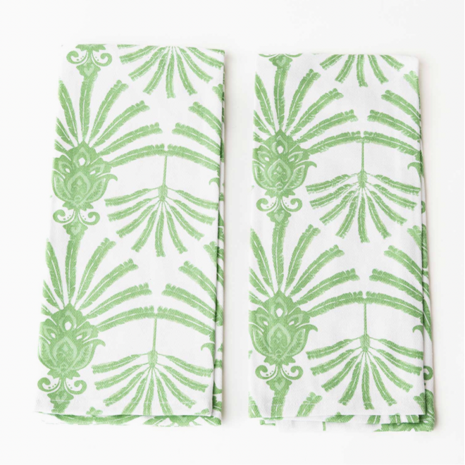 Pair of Deco Palm Kitchen Towels