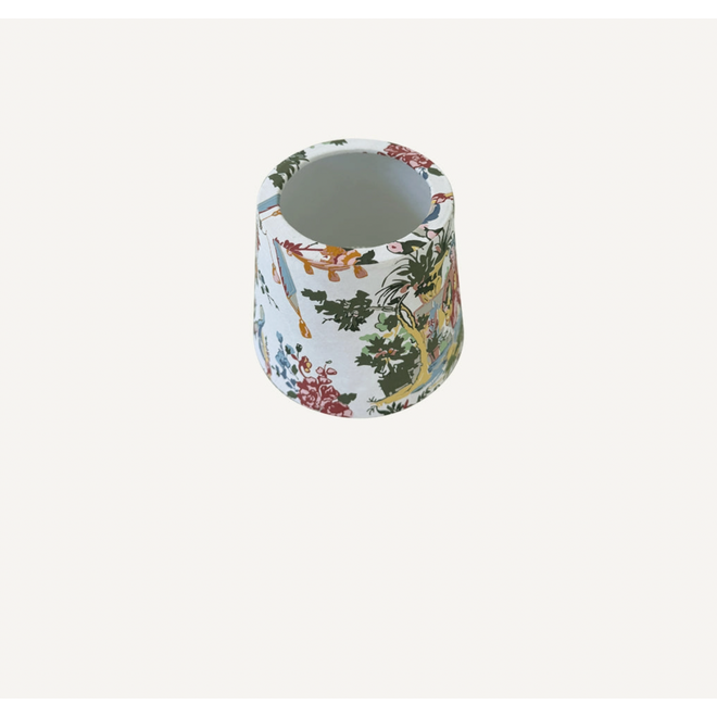 Rechargeable Lamp with Toile Paper Shade Cover