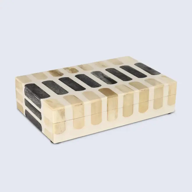 Caramel Bone Resin Inlay Storage Box (Small)