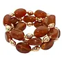 Tortoise & Gold Stretch Bracelet