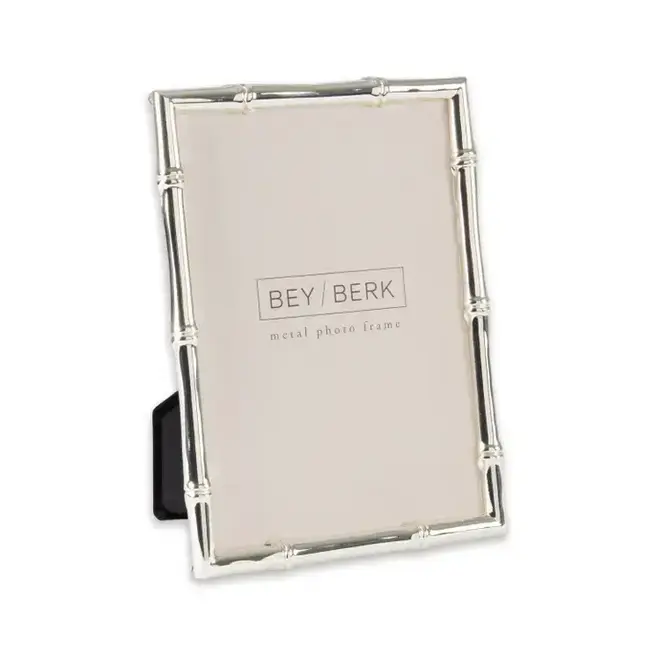 Silver Plated Bamboo Design Picture Frame (4x6)