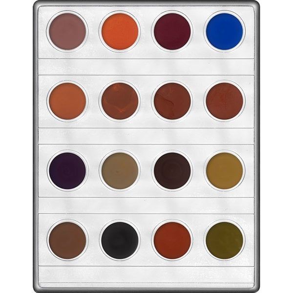 Kryolan Supracolor Cream Makeup - 16-Color Mini Palette - CFX