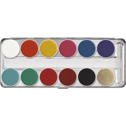 Aquacolor Wet Makeup - 12-Color Palettes