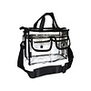 MST-245 Small Clear Set Bag , Black 10 1/2 x 8 x 3 1/2"