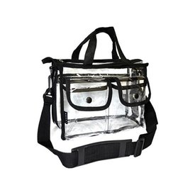 Monda Studio MST-245 Small Clear Set Bag , Black 10 1/2 x 8 x 3 1/2"