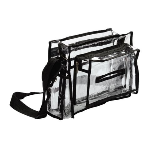 Clear Cosmetic Bag with Tissue Holder (Monda)