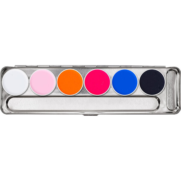 Aquacolor Aquacolor UV-Dayglow - 6-Color Palette - BASIC