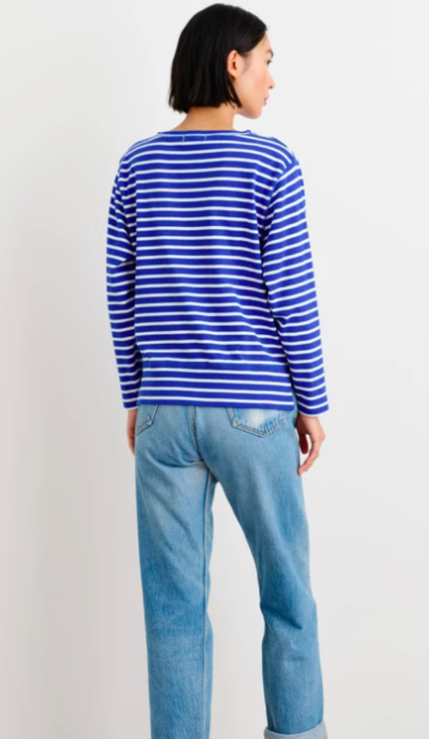 ALEX MILL LONG SLEEVE LAKESIDE STRIPE TEE