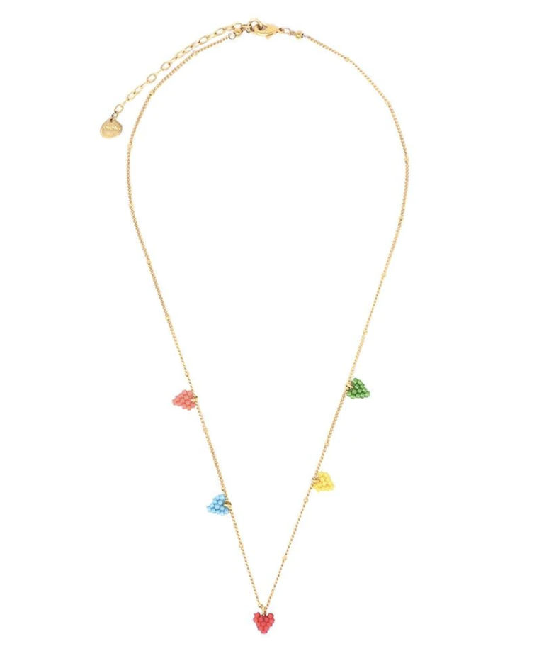 MISHKY MULTI HEART CHAIN NECKLACE