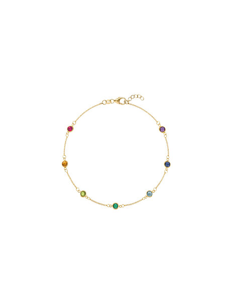 HENRI NOEL Rainbow Sapphire Diamond by The Inch Bracelet