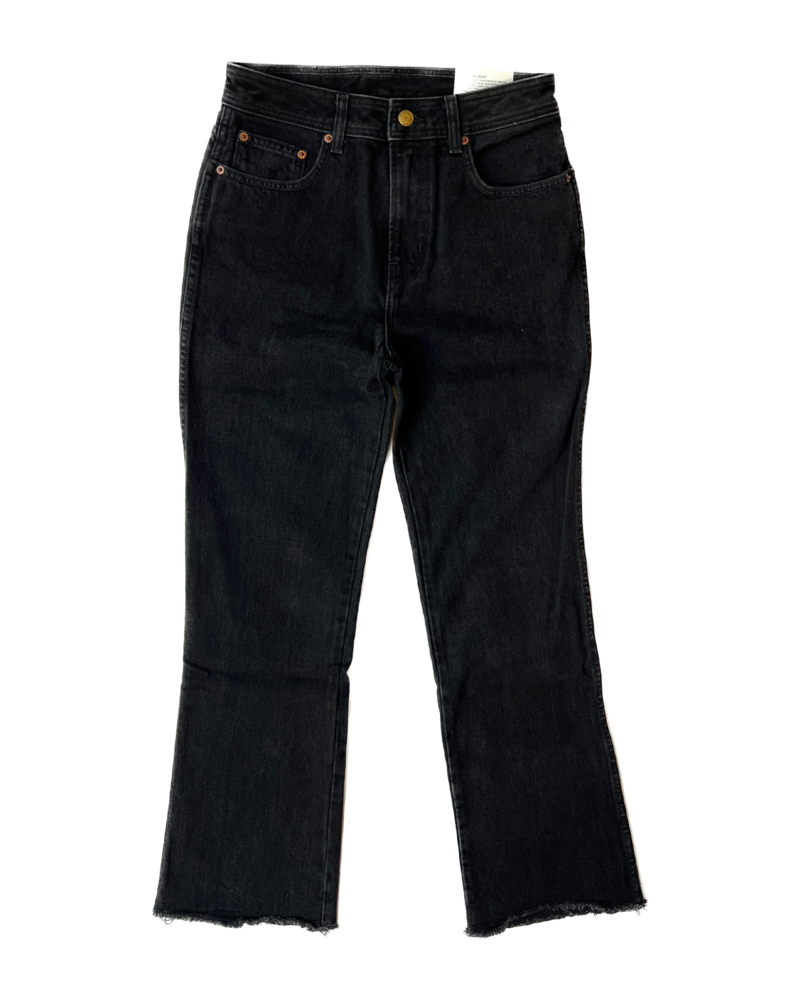 GANNI High-rise kick-flare jeans