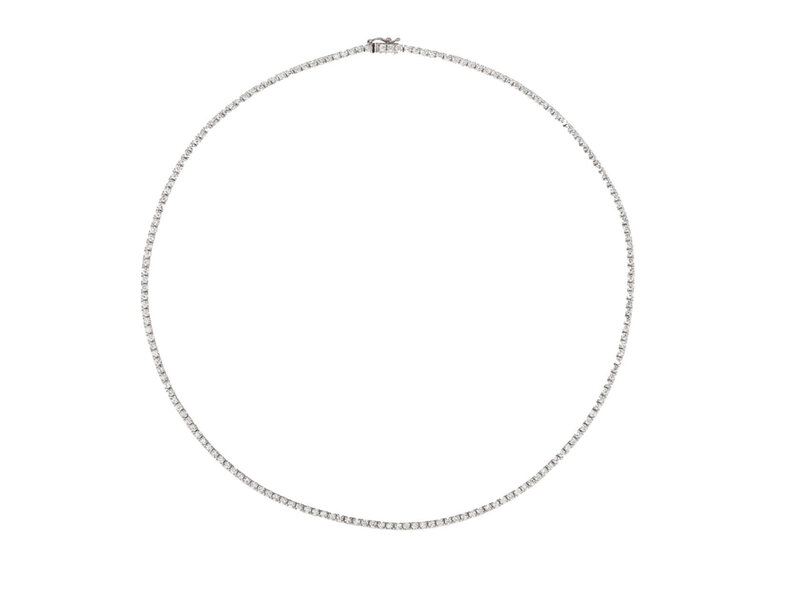 HENRI NOEL PETITE DIAMOND TENNIS NECKLACE - Poole Shop