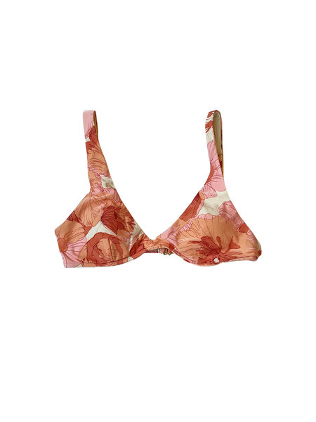 PEONY VACATION BIKINI TOP