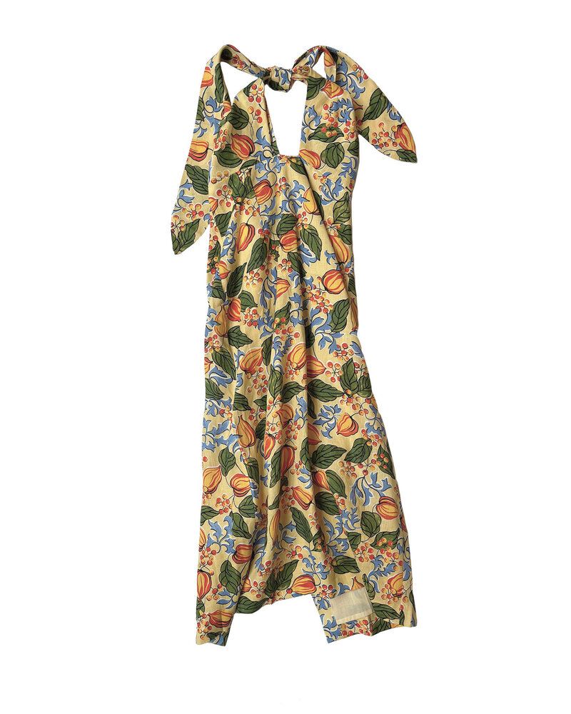 RHODE HALTERNECK PRINTED PAOLO DRESS